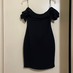 Black mini dress